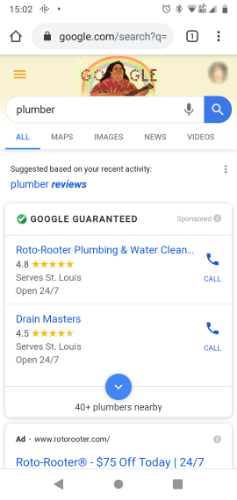 google local search ads mobile
