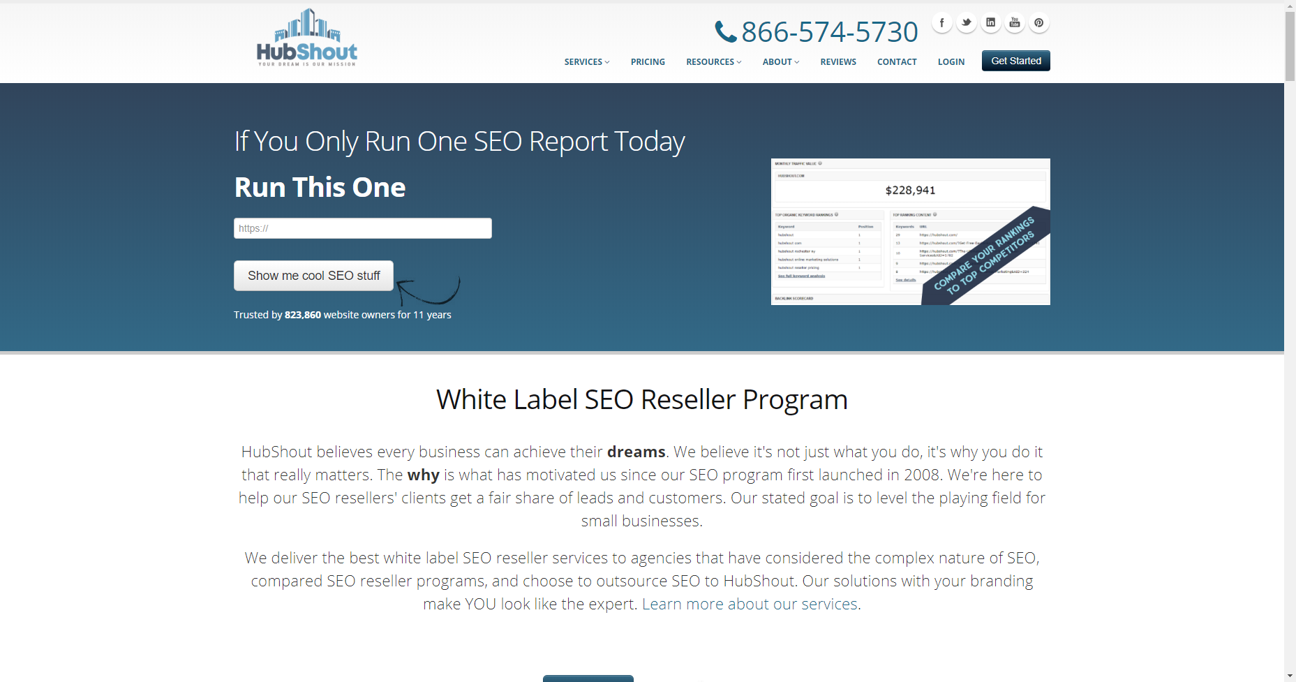 hubshout best white label seo company