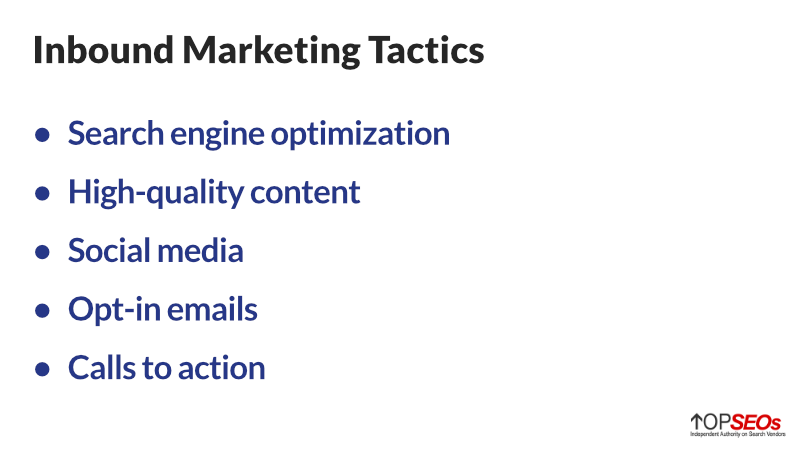 inbound marketing tactics