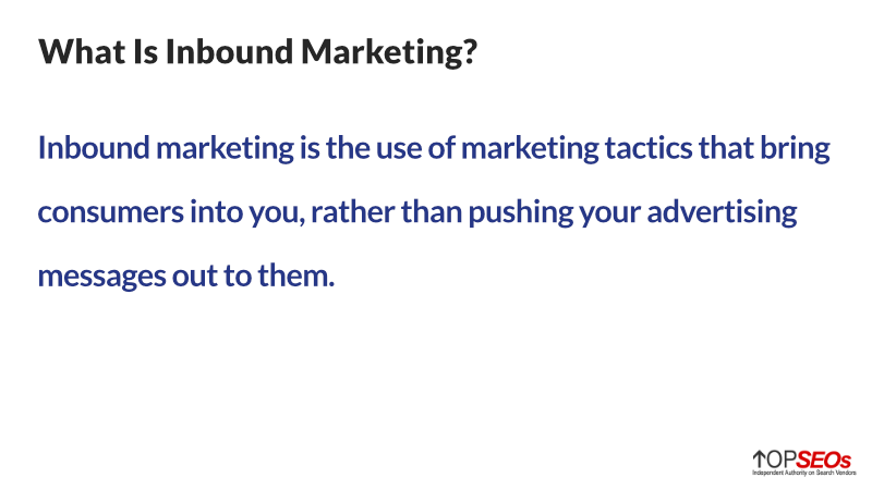 what is inbound marketing