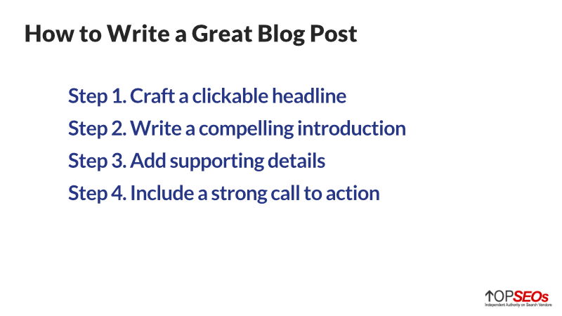 how to write a blog post